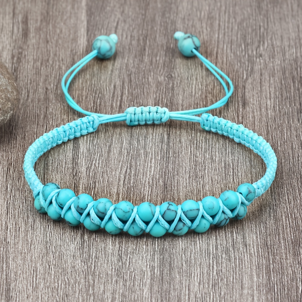 Bohemian Retro Woven Bead Friendship Bracelet, Adjustable
